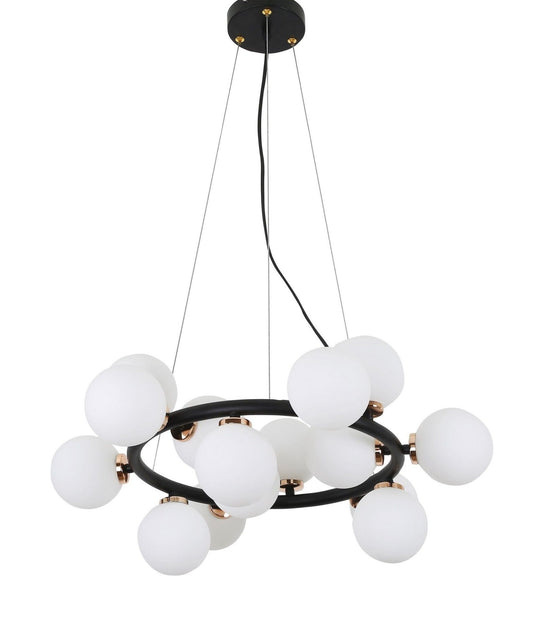 MODERN BLACK AND GOLD MARSIAD PENDANT LAMP W15 - LuminaLux