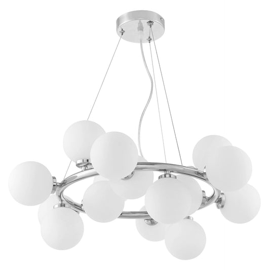 MODERN CHROME PENDANT LAMP MARSIAD W15 - LuminaLux