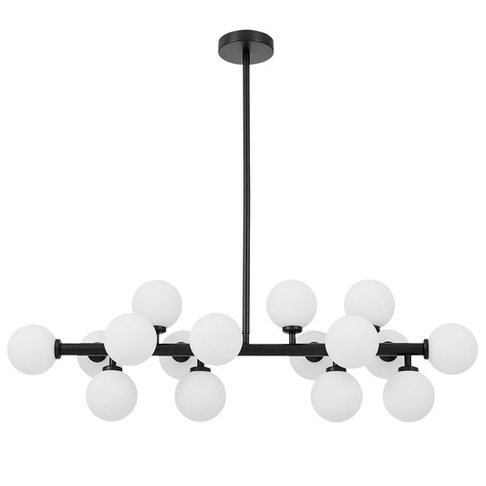 MODERN PENDANT LAMP BLACK PETRICA W16 - LuminaLux